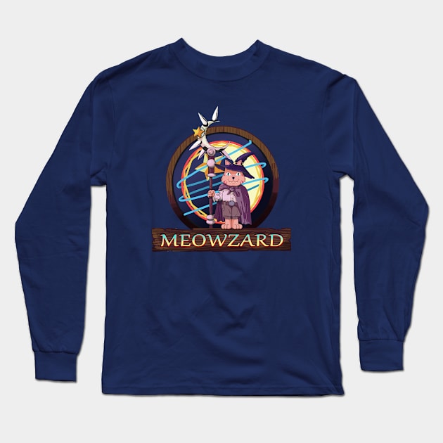 MEOWZARD Long Sleeve T-Shirt by droidmonkey